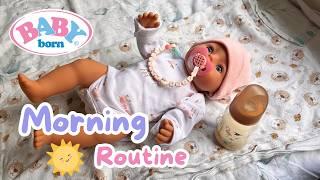 Baby Born Morning Routine ️with REAL Bottle Feeding 