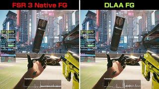 Cyberpunk 2077 FSR 3 vs DLSS 3 - update_2.13 (No Upscaling)