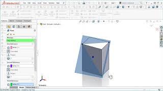 Jensen's SolidWorks Tutorial - Isometric Sketches - Advanced Planes 1 of 10