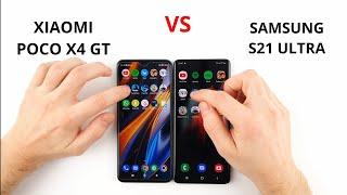 Xiaomi Poco X4 GT vs S21 Ultra | SPEED TEST