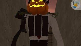 Toilet fight update Halloween +pupkin man