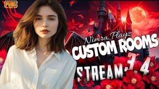 CASH & UC REWARDS || CUSTOM ROOMS ||Nimra Playz#LIVE #PUBGMOBILE #NIMRAPLAYZ