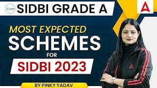 SIDBI Grade A | Most Expected Schemes For SIDBI 2023 | By Pinky Yadav