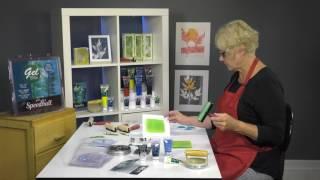 Monoprinting with Speedball® Block Printing Inks and Gel Printing Plates