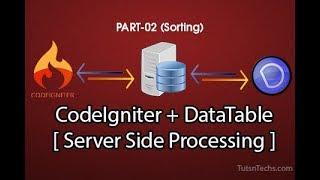 Part02- Jquery DataTable with CodeIgniter Using Server Side Processing