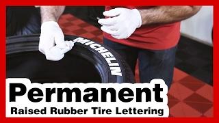 Tire Stickers: Install Permanent Tire Letters: Michelin Tire Lettering