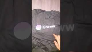 Groww sent a free T-shirt 