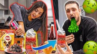 MARKETTEKİ HER ŞEYİ KARIŞTIRIP İÇTİK !? (Smoothie Challenge)