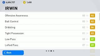 Irwin Manchester United Iconic Moments Max Level PES Mobile