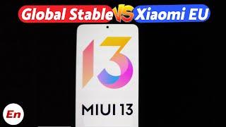 MIUI 13 Android 12 | Official Global Stable Rom vs Official Xiaomi EU Rom | Side by Side Comparison