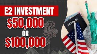 E2 Visa in $50,000/- Investment ? | Business from Relative in USA?