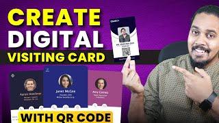 How to Create Digital Visiting Card with QR | Digital Business Card Tutorial