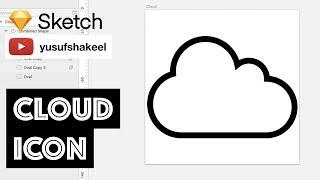 CLOUD icon - Sketch - dyIcons - E05 - Yusuf Shakeel