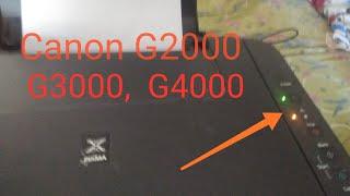 Canon G2000, 3000 Printer Reset. Red light