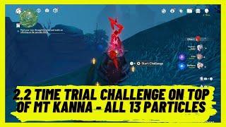 Genshin Impact 2.2 - The Time Trial Challenge on top of Mt  Kanna  - The corect path - Tsurumi