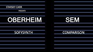 Oberheim OB/SEM Softsynth comparison