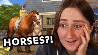 HORSES OFFICIALLY ANNOUNCED FOR THE SIMS 4!!!