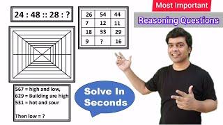 5 Important Reasoning Questions | Reasoning Tricks | Reasoning Puzzles | imran sir maths