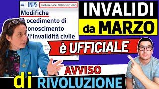  INVALIDI PARZIALI e TOTALI 7 NOVITÀ da MARZO 2025  inps AVVISO RIVOLUZIONE IMPORTI PENSIONE RED