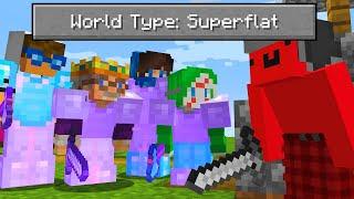 Minecraft Manhunt, But It's a Superflat World REMATCH