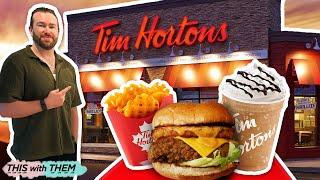 *FIRST TIME* Trying Tim Horton's in the UK!! 