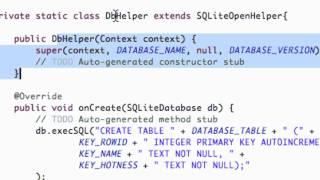 Android Application Development Tutorial - 115 - Opening SQLite database to write