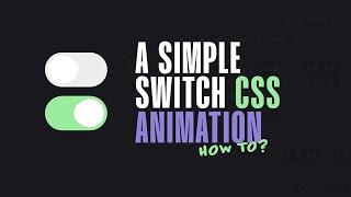 How To Create a Toggle Button with Pure HTML, CSS & Javascript