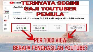 berapa penghasilan youtube per 1000 view