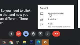 How to share entire screen using google meet 2022 part 2 | Online Collaboration Tool | Share Screen