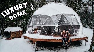 Geodesic Dome Build (Insulating our Tiny House)