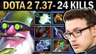 Sniper Gameplay Miracle with 24 Kills and Moon - Dota 7.37