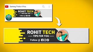 How To Make Professional YouTube Banner On Mobile | YouTube Channel Art Kaise Banaye | Pixellab