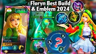 FLORYN BEST BUILD & EMBLEM 2024!500% HEAL!️ NEW UPDATE!