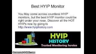 Best HYIP Monitor