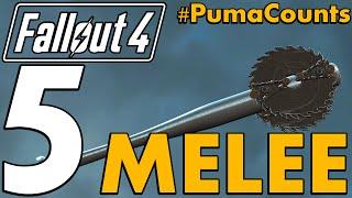 Top 5 Best Unique Melee Weapons in Fallout 4 #PumaCounts