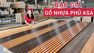 Báo giá gỗ nhựa phủ ASA | Tấm ốp gỗ nhựa phủ ASA bao nhiêu 1m2