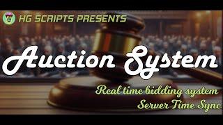 FiveM Auction System By HG Scripts [ESX & QBcore]