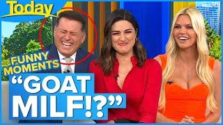 Karl loses it over Sophie Monk's "goat milf" reaction | Today Show Australia