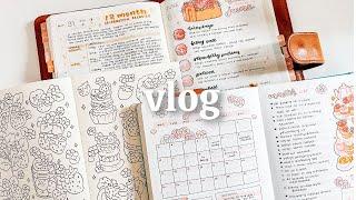 Art & Planning Vlog 004  Journaling, Patreon Strawberries Kit, Bullet Journaling and New Packaging