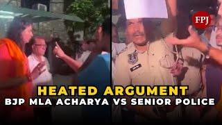 Viral Sensation: BJP MLA Balmukund Acharya Caught in Verbal Spat with Senior Cop