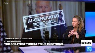 Concern grows over role of AI in US presidential election • FRANCE 24 English