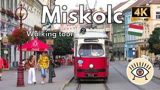 Miskolc, Hungary  “Walking Tour” [4K] HDR Walk with subtitles!