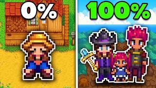 I 100%d Stardew Valley EXPANDED... It Changed My Life