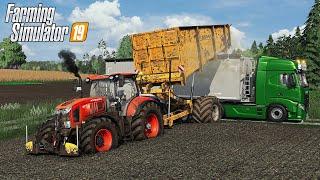 Landwirtschafts Simulator 19 - Kubota M7 Test mit schwerem Anhänger, Kreiselegge & Pflug im MUD