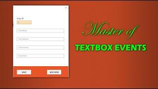 Amazing Tips & Tricks of excel VBA For Dynamic TextBox Events | Enter & Exit Event