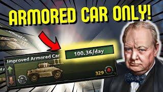 Defeating GERMANY with ARMORED CARS ONLY! - Hearts of Iron 4