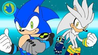 Sonic and Silver but they have Omnitrixes from Ben 10 [Animation short]