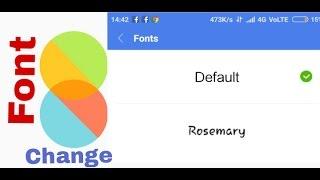 How to Change Font in MIUI 8 without Root