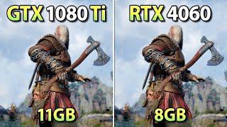 GTX 1080 Ti vs RTX 4060 - Test in 9 Games + FSR 3.1 & DLSS 3 Frame Generation