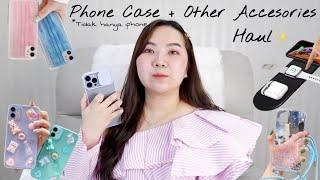 TIDAK HANYA IPHONE!! HAUL AND TRY ON CASE HP MURAH + AKSESORIS KEREN | LAZADA HAUL